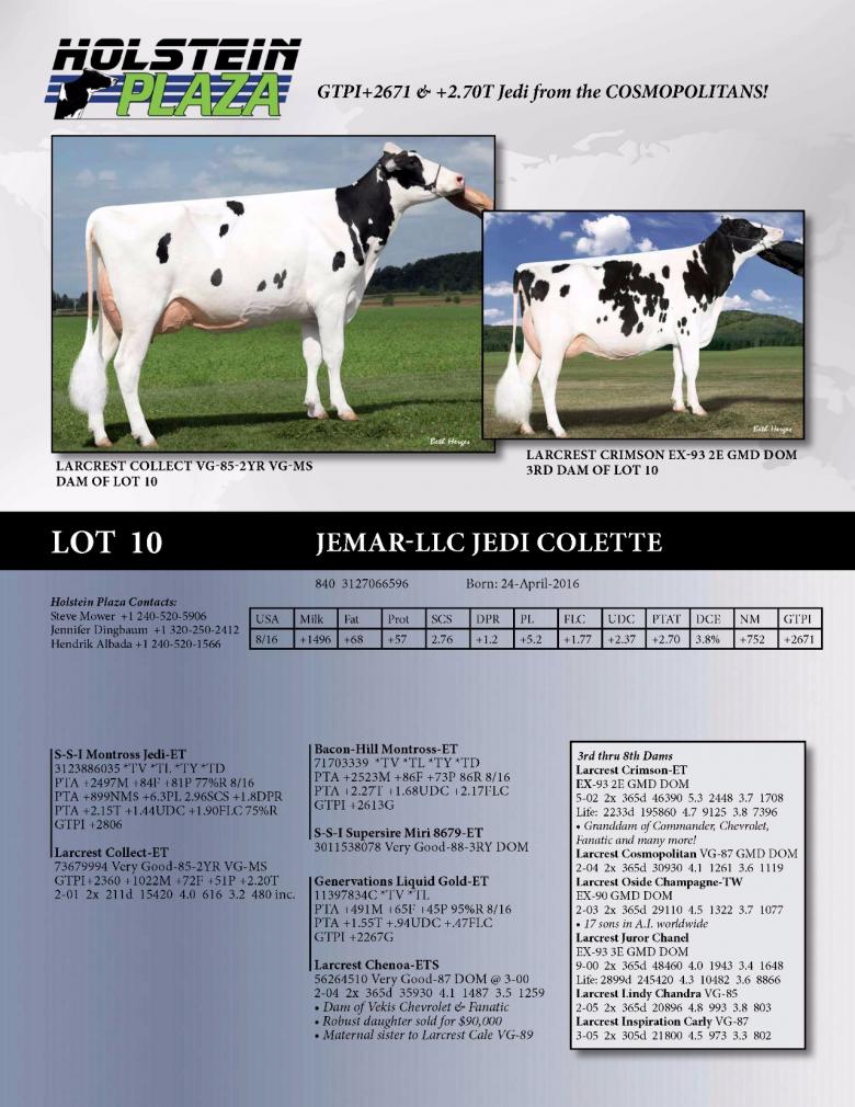 Datasheet for Jemar-LLC Jedi Colette